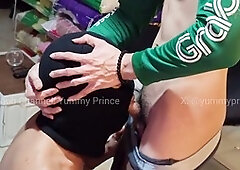 Straight guy gives a wild blowjob to sexy Grab rider Yummy Prince