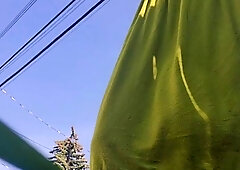 Real amateur couple outdoor ass fuck and anal creampie in hd