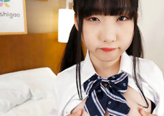 Rin Nanba comes back in a adorable outfit to show off her sweet bushy muff