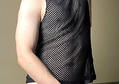 Youngster Loves Wanking Off A Monstrous Penis & Jizzes All Over Himself