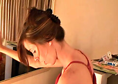 BrookeSkye's tight ass and wet pussy in a skirt and panties