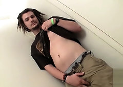 Hot ass dude named Drift jacking off his big fat pole