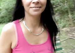 Hot mother I'd like to fuck picked up and drilled hard in the car from her fucker.