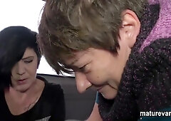 Mature Van In Mature Sharing An Innocent Young Cock By