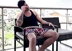 I get my girlfriend preggy and cheat on her with my muscle-gal most excellent ally! I make her juicy vagina bounce on my hard dong!