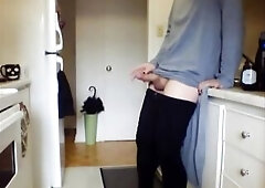 Femboy Jerks Off In Kitchen Whilst Mastix Is Away