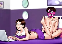 mother I'd like to fuck sexting with multiple boys and had fantastic screw with male(Summertime Saga)