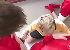 British twink teens in the locker room