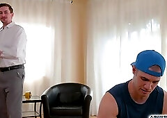Jack Hunter swallow his friends Kyler Drakye white cum