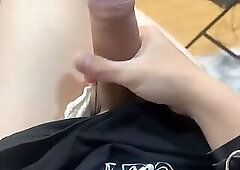 NICE THICK FEMBOY COCK CLOSE VIEW
