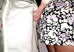 A Stranger Touches a Stranger's Petticoat with His Dong and This babe Loves It