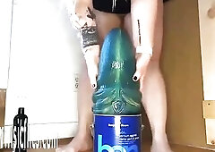 Worlds giant cunt swallows colossal sex tool to the banging base