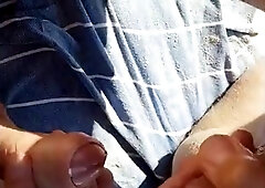 jacking big dicks at the beach 2