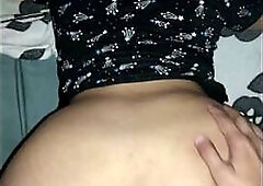 My stepmother comes home tired from work and I cum in her twat!!