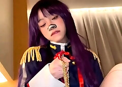 Wild ride of fucking with creampie ending for sexy cosplayer