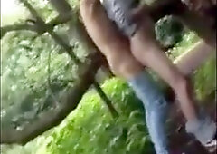 Twunks toying in the forest