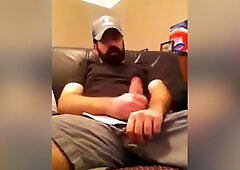 Stroking my big italian cock and talking dirty