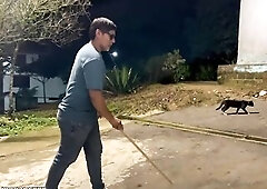 I drilled a blind chap who got lost in my neighborhood, it was late at night and a blind guy was lost in my neighborhood and I helped him so this chab