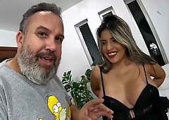 Julia Fontanelli dominates a newbie with fake tits and dirty talk at a wild party