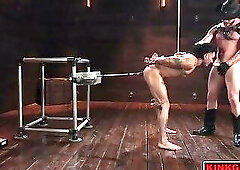 Dom Cowboy Colt Tames Bound Siren Farm to Dungeon Machine Fuck and Hogtie