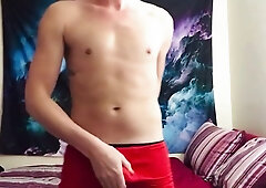 Killer Fap Sesh after a Exercise with Spunk