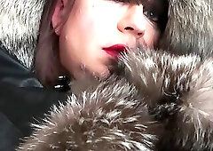 Mistress Mony fur & cock play (slow teaser)