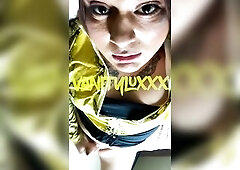 Big Beautiful Woman t-girl cums on her self