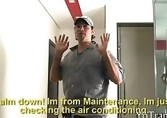 Huge boobs tranny gets her anal rammed