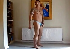 Hot daddies fuck in thongs