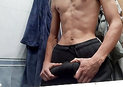 Getting Dressed After Coming Out Of The Shower, I Went To The Street With A Hard Cock And No Underwe