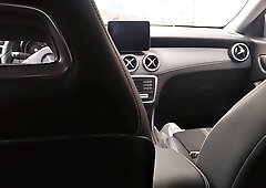 Dirty Man Masturbating Big Fat Cock In Car At Work Break! Hot!