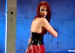 Mistress loves cock cage for slave