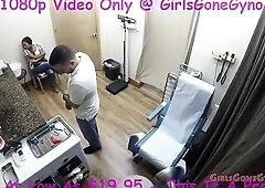 Kinky gynecologist was touching a very hot Latin honey whilst her boyfriend was watching it