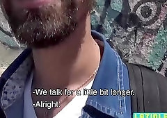 Stright latino blows twinks big cock in public outdoor