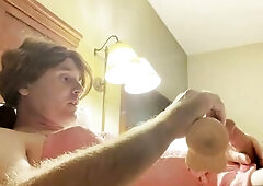 CindiCsissy 1st time eating my own cum