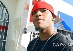 Interracial fun of gays