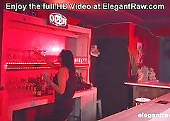 Mariska X gets double penetrated by customer's big cocks at the bar - ElegantRAW