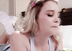 Blond having bbc for her 1st a bit of ass