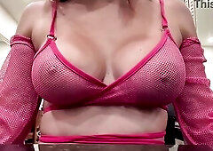 European Stepmom Artemisia Love Showing her wet melons for the camera