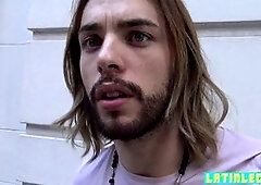 Hot Latin stud gets his snug asshole pounded for money