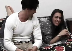 See this experienced brunette hair in glasses groan as her taut vagina gets stretched wide by a palpitating wang, leading to intensive orgasms and slo