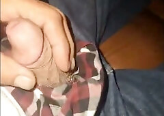 Mature amateur man strokes himself on camera in intimate solo session