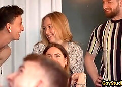 Wild nymphomaniac hunk pounds gay guy's ass in doggystyle