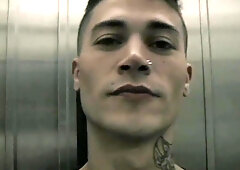 Lovely Curly Haired Stud Inhales Off A Splendid Guys Phat Fuck-stick