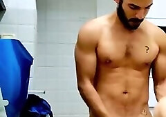 Str8 muscular latino toy fuck