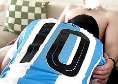 Football Gal shaking Booty cheer up for World Cup