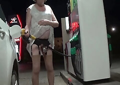 Transgender Travesti Sounding Urethral Lingerie Outdoors 84