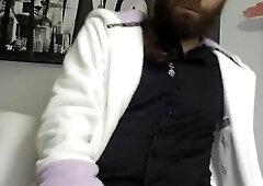 Pajote en pijama con cockring