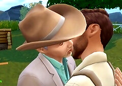 Gay ass eating, old young bareback, gay kissing