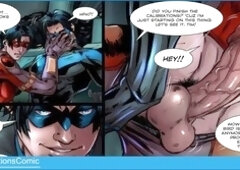 Animated comic, nightwing, comic